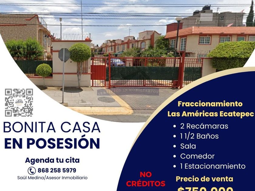 Casa en venta Las Américas, Ecatepec De Morelos, Estado De México, México