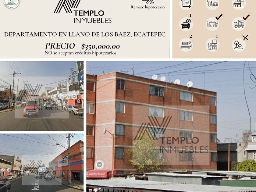 Departamento en venta Llano De Los Baez, Ecatepec De Morelos, Estado De México, México