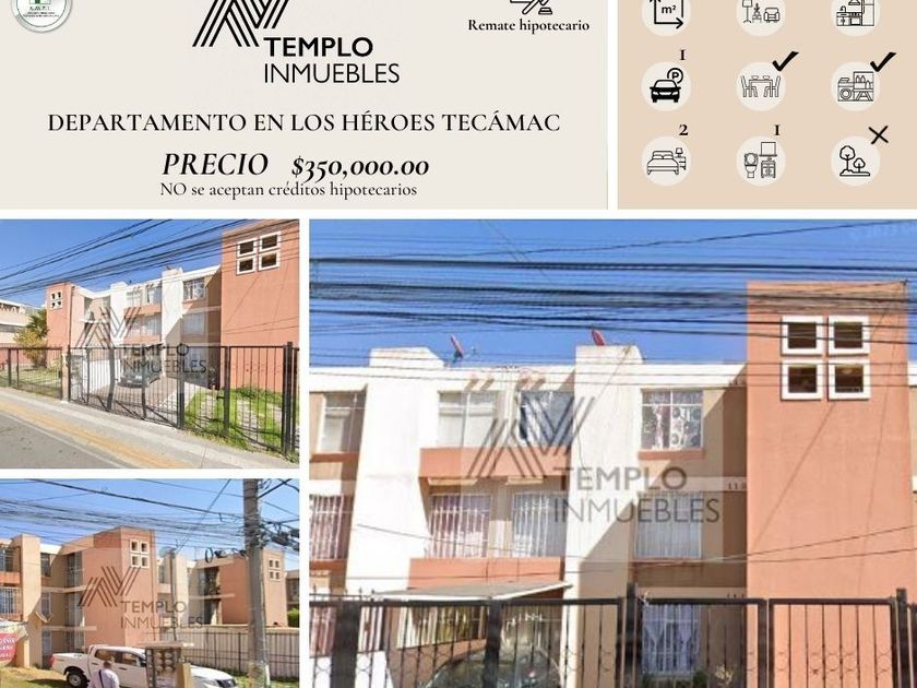 Departamento en venta Calle Bosques De Portugal, Los Heroes Tecamac, Ciudad De México, Estado De México, México