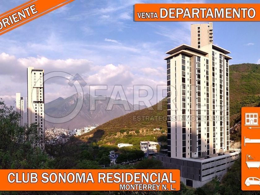 venta Departamento en Del Paseo Residencial, Monterrey (EB-KJ8213s)-  