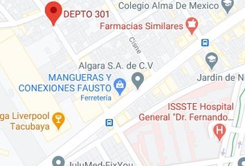 Departamento en  Calle Halcón 41-61, Bellavista, Álvaro Obregón, Ciudad De México, 01140, Mex