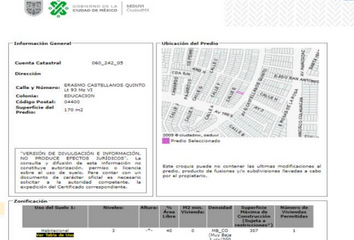 Casa en  Avenida Erasmo Castellamos Quinto 283-293, Educación, Coyoacán, Ciudad De México, 04400, Mex