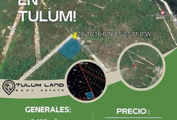 Lote de Terreno en  Tulum, Tulum