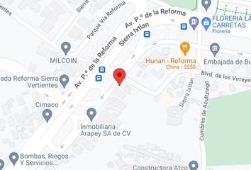 Lote de Terreno en  Lomas De Chapultepec, Miguel Hidalgo, Cdmx