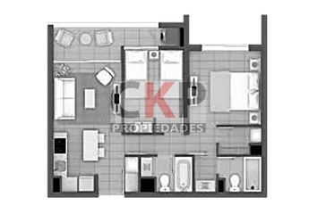 Departamento en venta en Santiago Centro