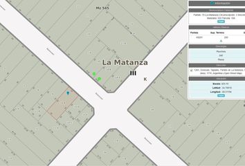 Terrenos en  Donován 1201-1299, Tapiales, La Matanza, B1770, Buenos Aires, Arg