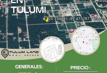 Lote de Terreno en  La Veleta, Tulum