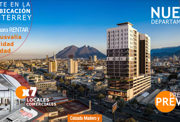 Departamento en  Avenida Vicente Guerrero Norte 338, Zona Centro, Nuevo Centro De Monterrey, Monterrey, Nuevo León, 64018, Mex