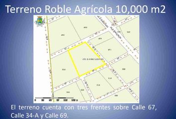 Lote de Terreno en  Calle 26a, El Roble Agrícola, Mérida, Yucatán, 97295, Mex