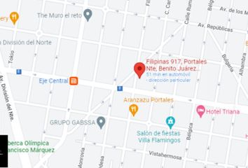 Departamento en  Calle Filipinas 917, Portales Sur, Benito Juárez, Ciudad De México, 03300, Mex