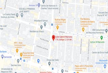 Departamento en  Avenida Colonia Del Valle 601-637, Del Valle, Del Valle Centro, Benito Juárez, Ciudad De México, 03100, Mex