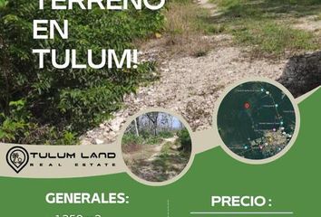 Lote de Terreno en  Tulum, Tulum