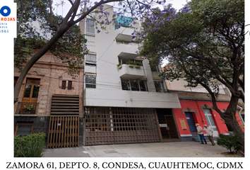 Departamento en  Zamora 61, Colonia Condesa, Ciudad De México, Cdmx, México