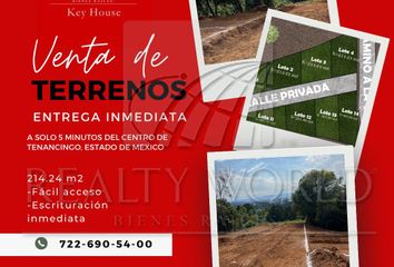 Lote de Terreno en  Tenancingo, Edo. De México, Estado De México