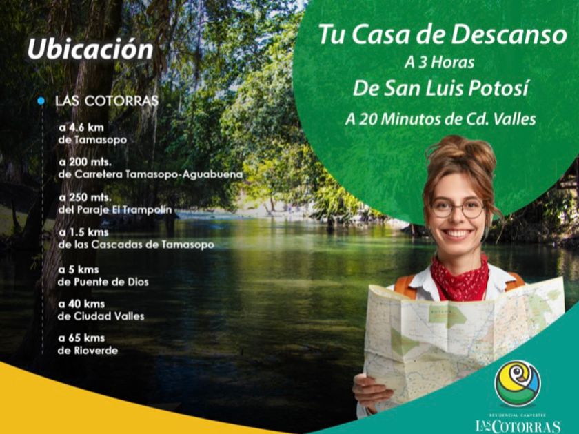 venta Lote de Terreno en Tamasopo, Estado San Luis Potosí (45654)