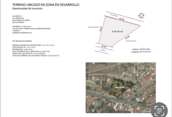 Lote de Terreno en  Calle Brasil 9, México 68, Naucalpan De Juárez, México, 53260, Mex