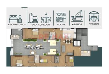 Departamento en  Jirón Puerta Del Sol 269, Urbanización La Castellana, Santiago De Surco, Lima, 15048, Per