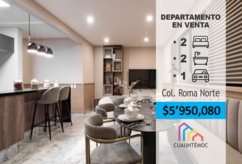 Departamento en  Roma Sur, Cuauhtémoc, Cdmx