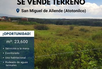 Lote de Terreno en  Principal, Atotonilco El Viejo, San Miguel De Allende, Guanajuato, 37893, Mex