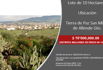 Lote de Terreno en  Independencia, San Miguel De Allende