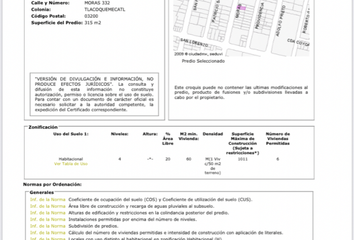 Lote de Terreno en  Del Valle Centro, Benito Juárez, Cdmx