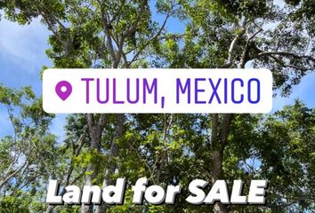 Lote de Terreno en  Tulum, Tulum