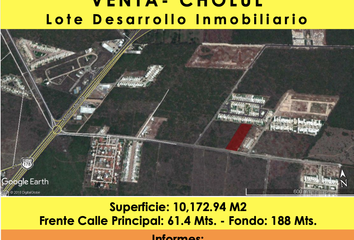 Lote de Terreno en  Pueblo Cholul, Mérida, Yucatán