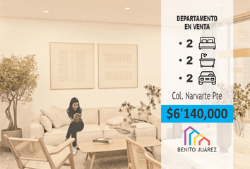 Departamento en  Narvarte Poniente, Benito Juárez, Cdmx