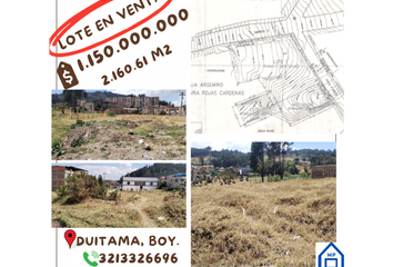 Lote de Terreno en  El Carmen, Duitama