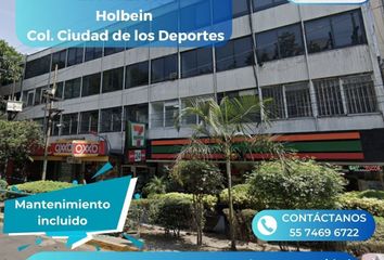 Oficina en  Avenida Holbein 227, Nochebuena, Benito Juárez, Ciudad De México, 03710, Mex