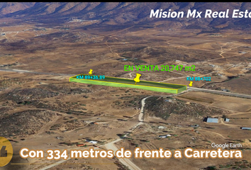 Lote de Terreno en  Carretera El Sauzal-guadalupe, Ensenada, Baja California, 22766, Mex