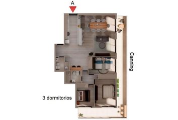 Departamento en  Refinerías, Rosario