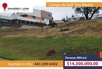 Lote de Terreno en  Tres Marías, Morelia, Morelia, Michoacán