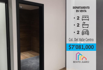 Departamento en  Del Valle Centro, Benito Juárez, Cdmx