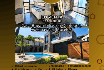 Casa en  Calle Jacarandas, Ahuatepec, Colonia Paraíso, Cuernavaca, Morelos, 62326, Mex
