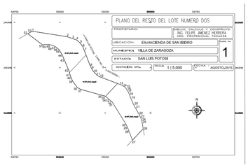Lote de Terreno en  Zaragoza, San Luis Potosí, Estado San Luis Potosí