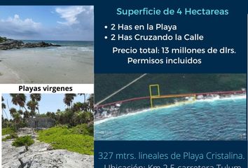 Venta de Terreno en Tulum frente a la Playa- ¡Gran Oportunidad!...