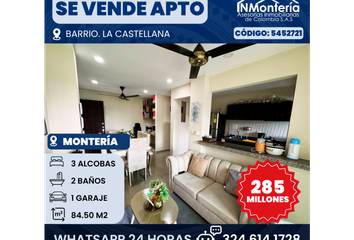 Apartamento en  Calle 63, Los Alcázares, Montería, Córdoba, Col