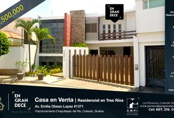 Casa en  Calle Doctor Jesús Acedo 1401, Chapultepec Del Río, Culiacán Rosales, Culiacán, Sinaloa, 80040, Mex
