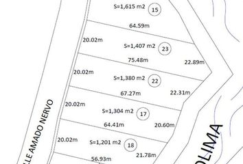 Lote de Terreno en  Calle Amado Nervo, Los Ciruelos, Colima, 28017, Mex