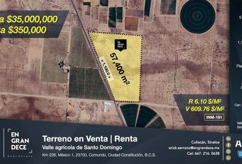 Lote de Terreno en  Carretera La Paz - Ciudad Insurgentes, Comondú, Baja California Sur, 23703, Mex