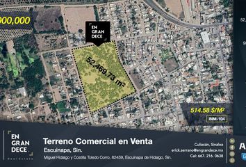 Lote de Terreno en  Prolongación Miguel Hidalgo Y Costilla 107, Escuinapa De Hidalgo, Escuinapa, Sinaloa, 82458, Mex