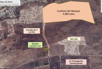Lote de Terreno en  Avenida Del Marqués 22-24, San Francisco, La Cañada, El Marqués, Querétaro, 76244, Mex