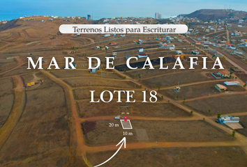 Lote de Terreno en  Calle Del Roble Oeste, Mar De Calafia, Playas De Rosarito, Baja California, 22717, Mex