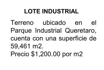 Terreno en venta en Parque Industrial Querétaro, Querétaro, Querétaro