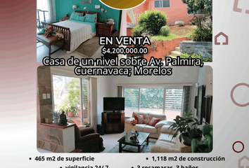 Casa en  Calzada Palmira, Palmira, Cuernavaca, Morelos, 62490, Mex