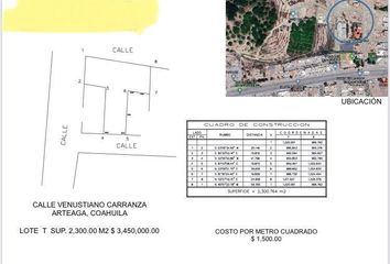 Lote de Terreno en  Arteaga, Arteaga, Arteaga, Coahuila