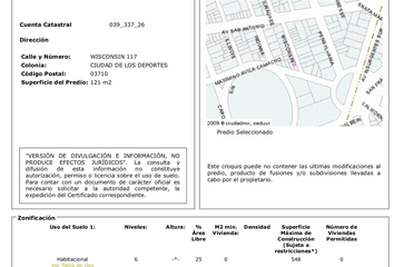 Lote de Terreno en  Ciudad De Los Deportes, Benito Juárez, Cdmx