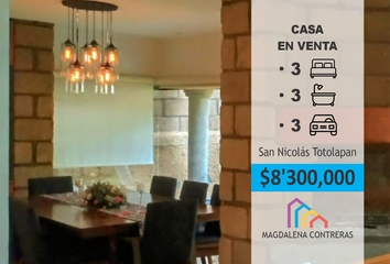 Casa en condominio en  San Nicolás Totolapan, La Magdalena Contreras