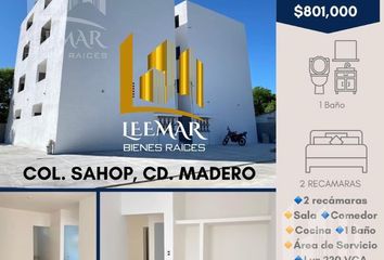 Departamento en  Sahop, Ciudad Madero